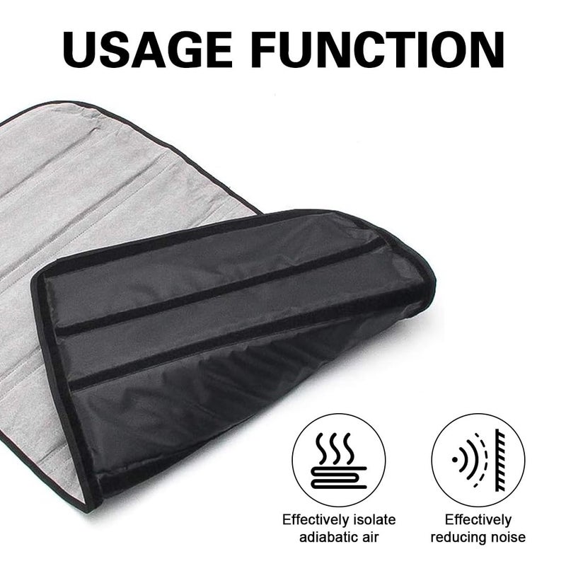 KMFCDAE Headliner Hardtop Heat Insulation for Jeep JK Hard Top Headliner Roof Heat Insulation Cotton Sound Deadener Mounts Kit Compatible with Jeep Wrangler JK 4 Door 2011-2018 (4 PCS) - Image 3